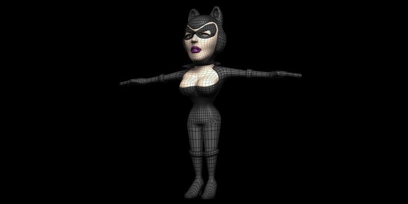 Cinefans Catty High Poly Model Textured Wire, 2016