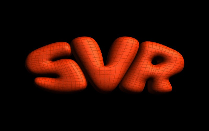 SVR Logo High Poly Model Textured Wire, 2012